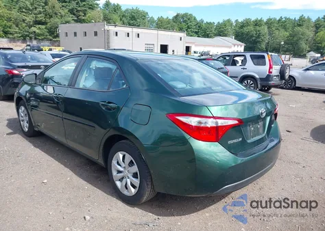 2015 Toyota Corolla Le из США, поврежденный, VIN 5YFBURHE4FP300348